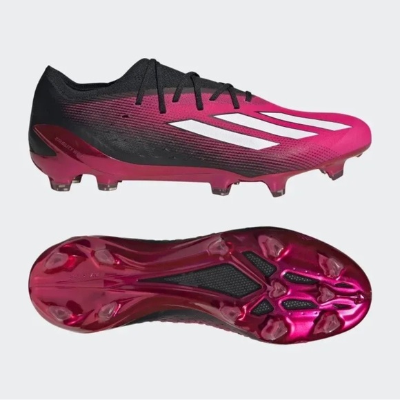 Adidas X Speedportal.1 FG Pink/Black Soccer Cleats Mens Sizes 6.5- 11.5 - Picture 6 of 8